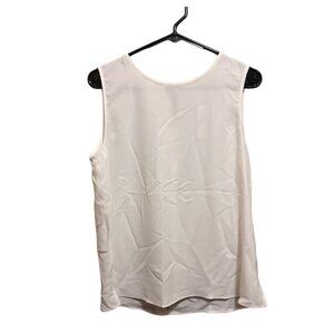 LOFT Cream Sleeveless Blouse